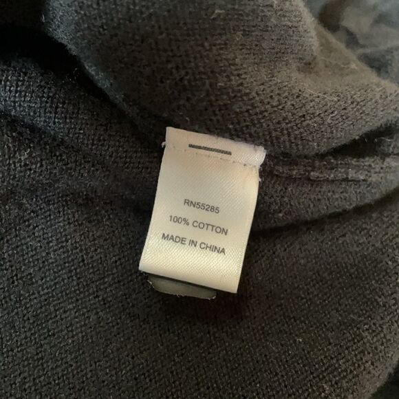 Express Black Short Sleeve Cowl Neck Knit Pullover Sweater (Size:XS) - Picture 6 of 13